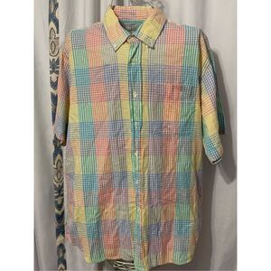 Nice Mark, Fore & Strike Casual Short Sleeve Button Up Multicolor Made In INDIA